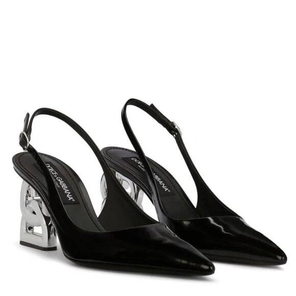DOLCE & GABBANA Slingback Logo heel Size 40 IT, 9 US - Picture 5 of 12